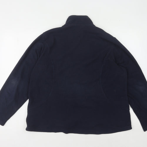 Marks and Spencer Women's Blue Fleece Jacket Size 18