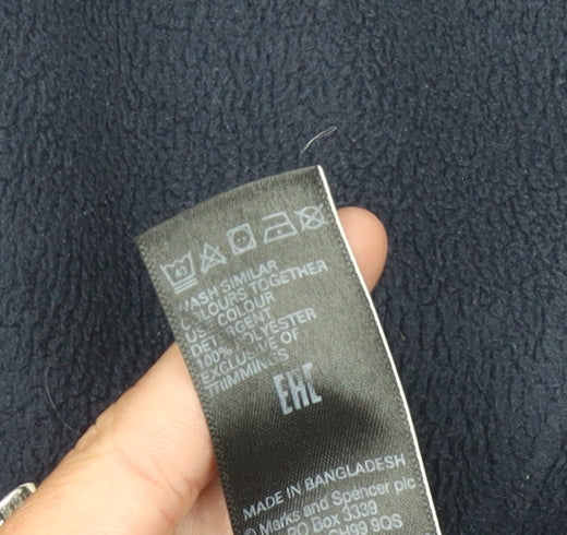 Marks and Spencer Women's Blue Fleece Jacket Size 18