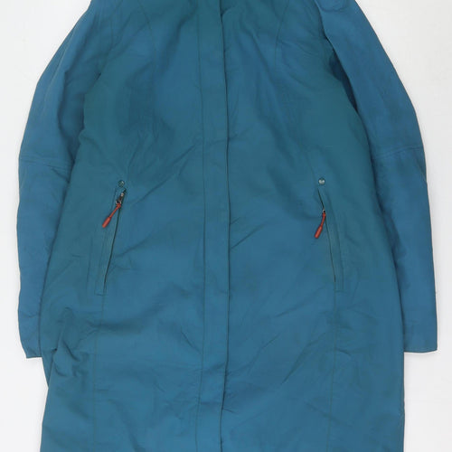 Seasalt Women's Blue Parka Coat Size 14 Winter Casual