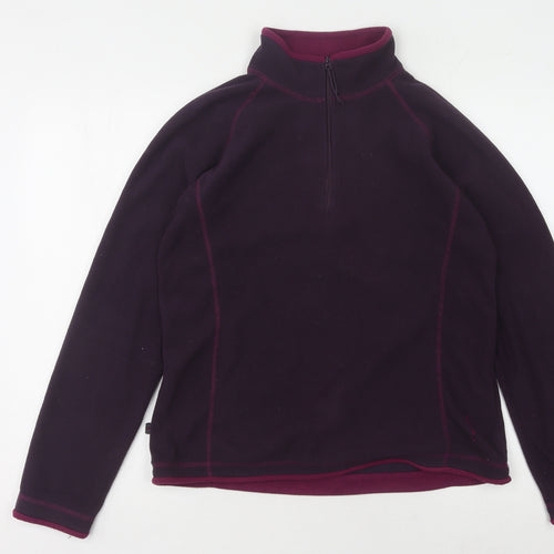 Mountain Life Women’s Purple Fleece Pullover Sweatshirt Size 12