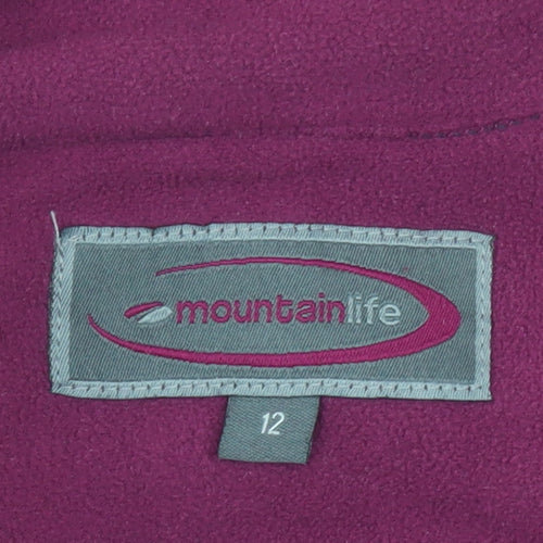 Mountain Life Women’s Purple Fleece Pullover Sweatshirt Size 12