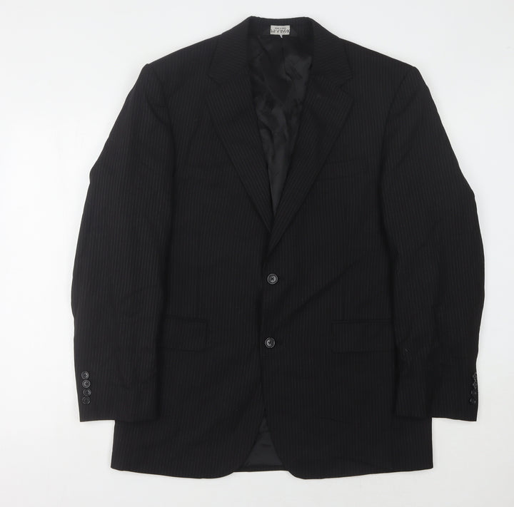 Jos. A. Bank Men’s Black Striped Wool Blazer 41R