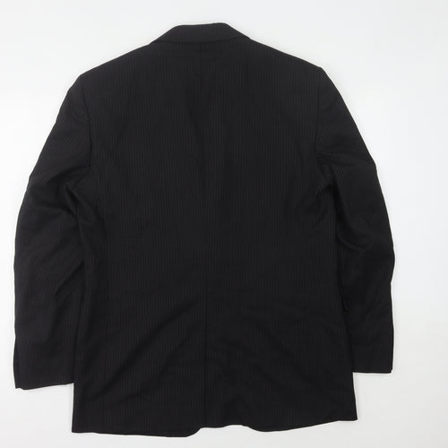 Jos. A. Bank Men’s Black Striped Wool Blazer 41R