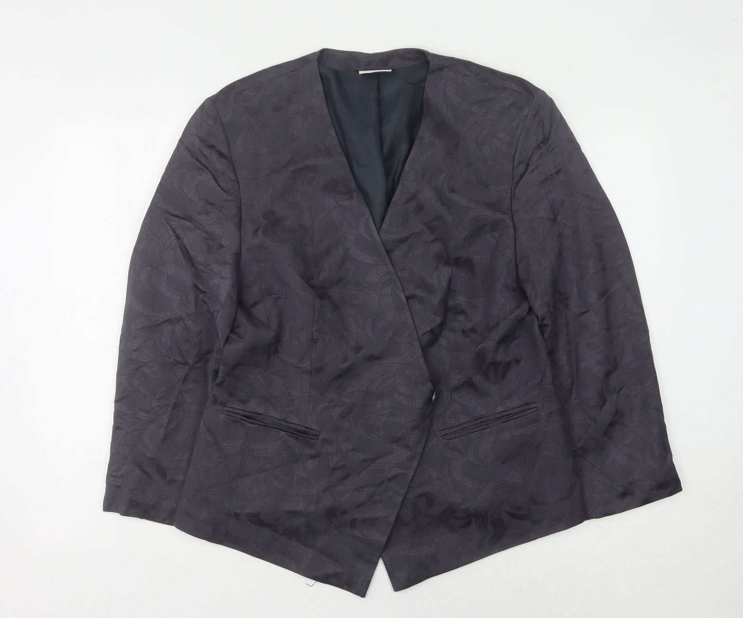 Alexon Grey Geometric Women's Blazer Size 16