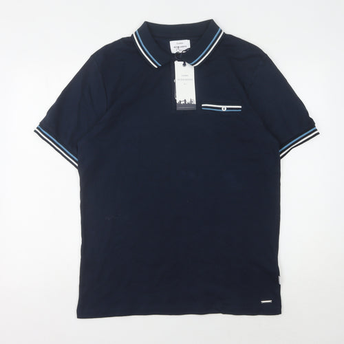 Peter Werth Men's Blue Polo Shirt, Size M, Casual Style