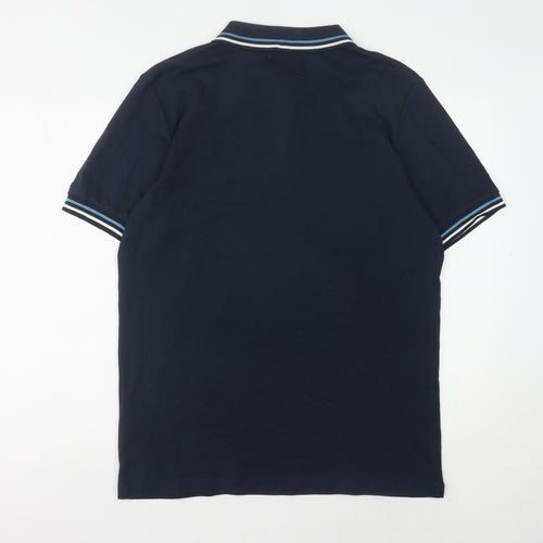 Peter Werth Men's Blue Polo Shirt, Size M, Casual Style