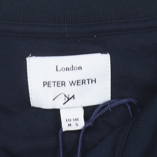 Peter Werth Men's Blue Polo Shirt, Size M, Casual Style