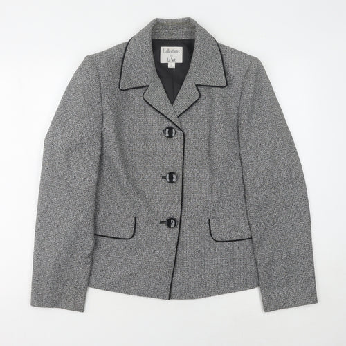 Le Suit Women's Grey Suit Jacket Size 12