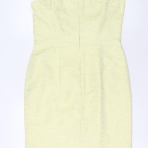Vera Mont Women's Yellow Sheath Dress, Size 12, Formal
