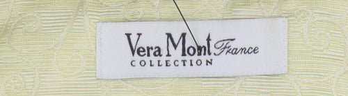 Vera Mont Women's Yellow Sheath Dress, Size 12, Formal