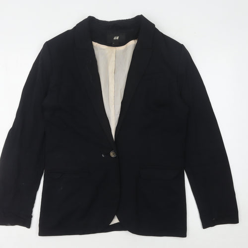 H&M Women's Black Blazer - Size 12 - Business Casual