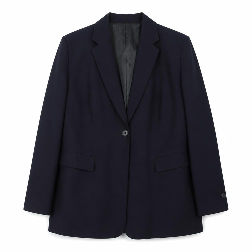Front view of Marks & Spencer Women's Black Blazer UK 16 Lined