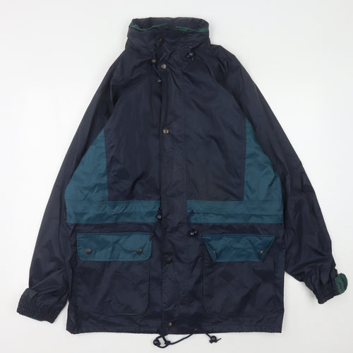 Champion Men's Blue Rain Coat Jacket Size M