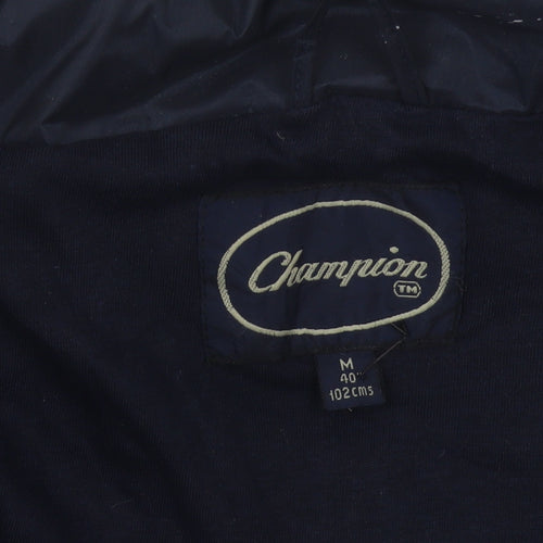 Champion Men's Blue Rain Coat Jacket Size M