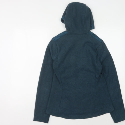 Quechua Women's Blue M Puffer Jacket Hooded Outdoor
