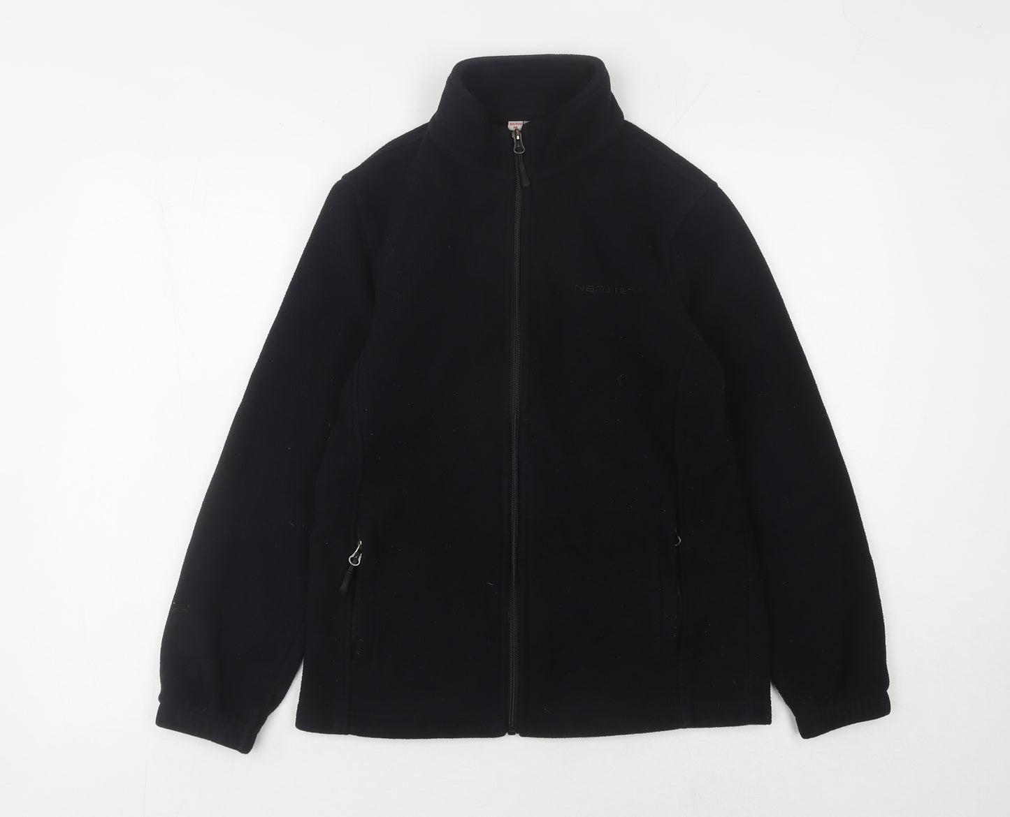 NanjiREN Men's Black Fleece Jacket M, Autumn Casual