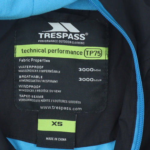 Trespass Men's Black XS Rain Coat Jacket