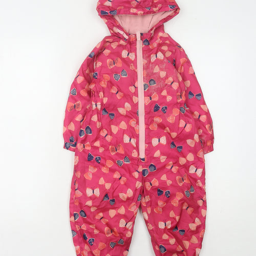 Bluezoo Pink Unisex Baby Snowsuit 18-24 Months