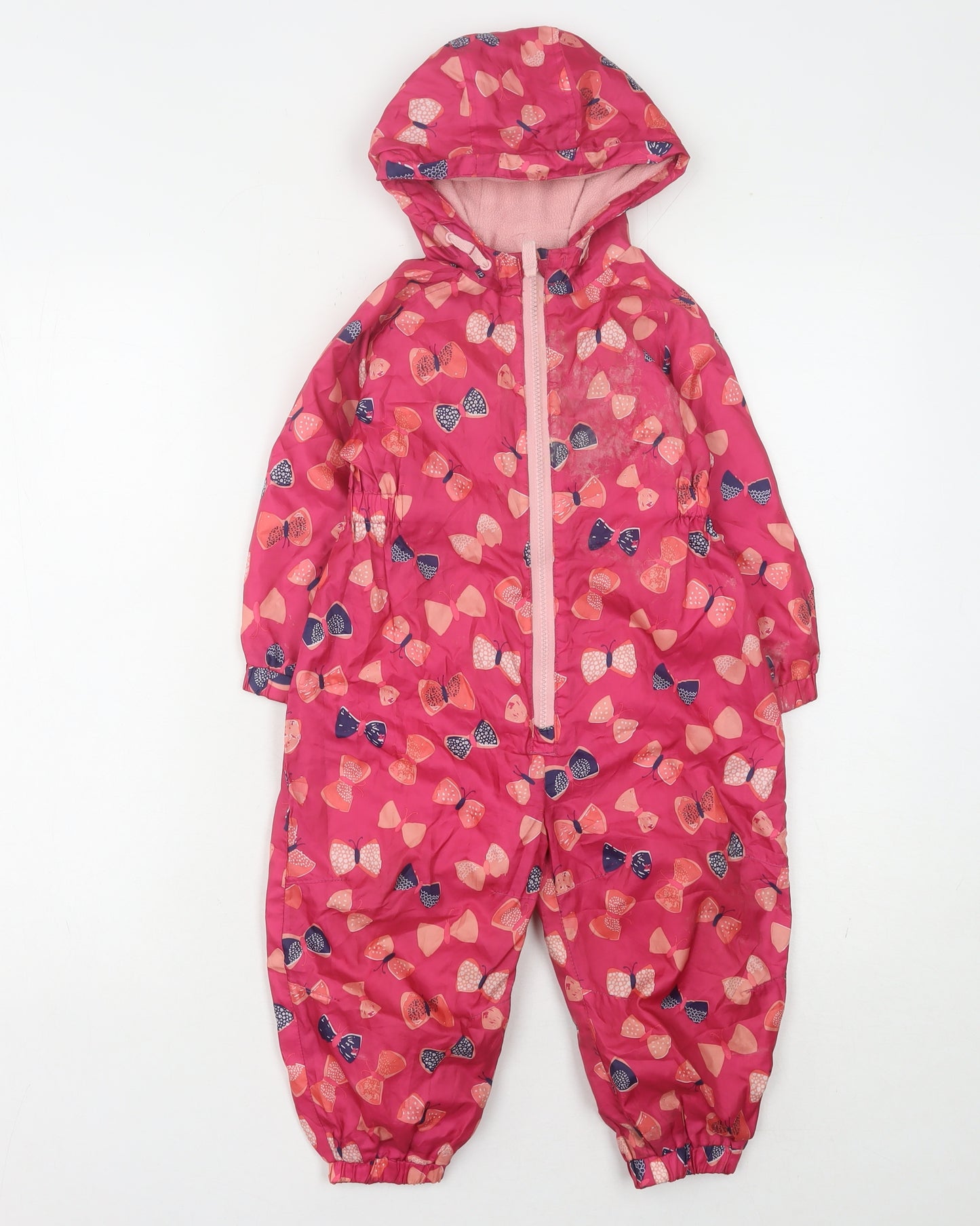 Bluezoo Pink Unisex Baby Snowsuit 18-24 Months