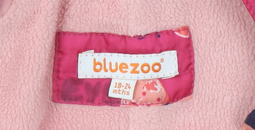 Bluezoo Pink Unisex Baby Snowsuit 18-24 Months