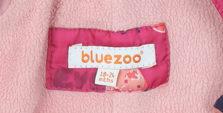 Bluezoo Pink Unisex Baby Snowsuit 18-24 Months