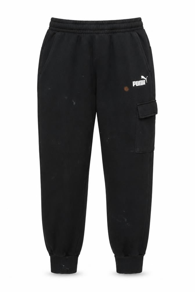 Front view of Puma Men's Black Jogger Trousers L - Sportswear