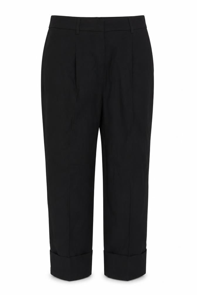 Front view of Mango Women's Black Trousers, size 16