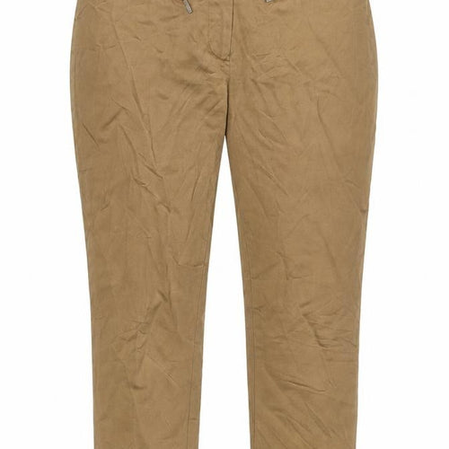 BAF Woman Brown Trousers, Size 10, Women's Cotton Blend