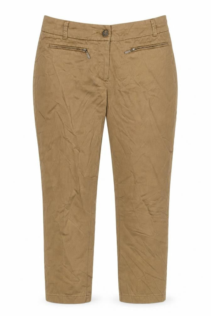 BAF Woman Brown Trousers, Size 10, Women's Cotton Blend