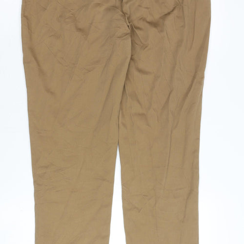 BAF Woman Brown Trousers, Size 10, Women's Cotton Blend