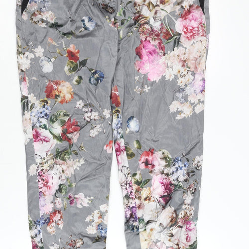 River Island Women's Multicoloured Floral Trousers Size 10