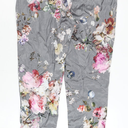 River Island Women's Multicoloured Floral Trousers Size 10