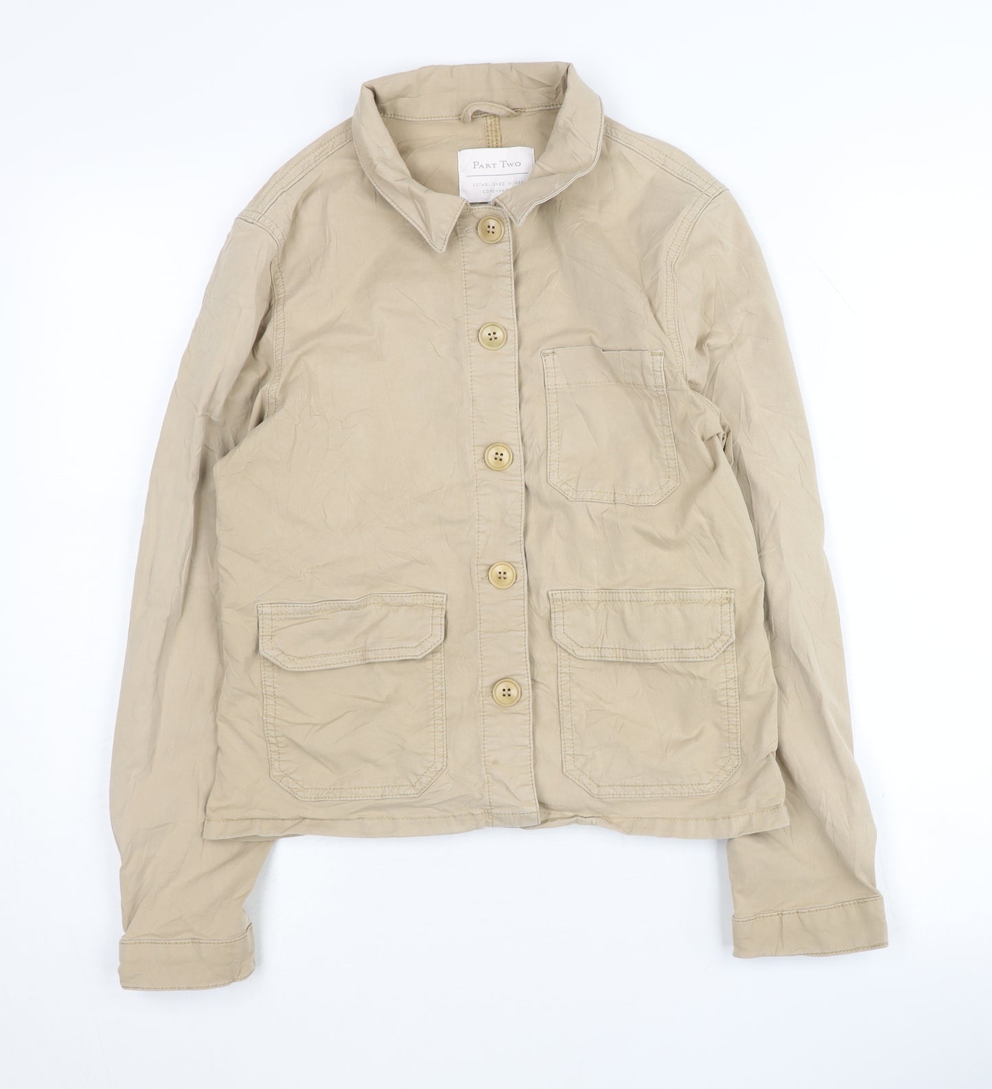 Part Two Women's Beige Basic Jacket Size 8