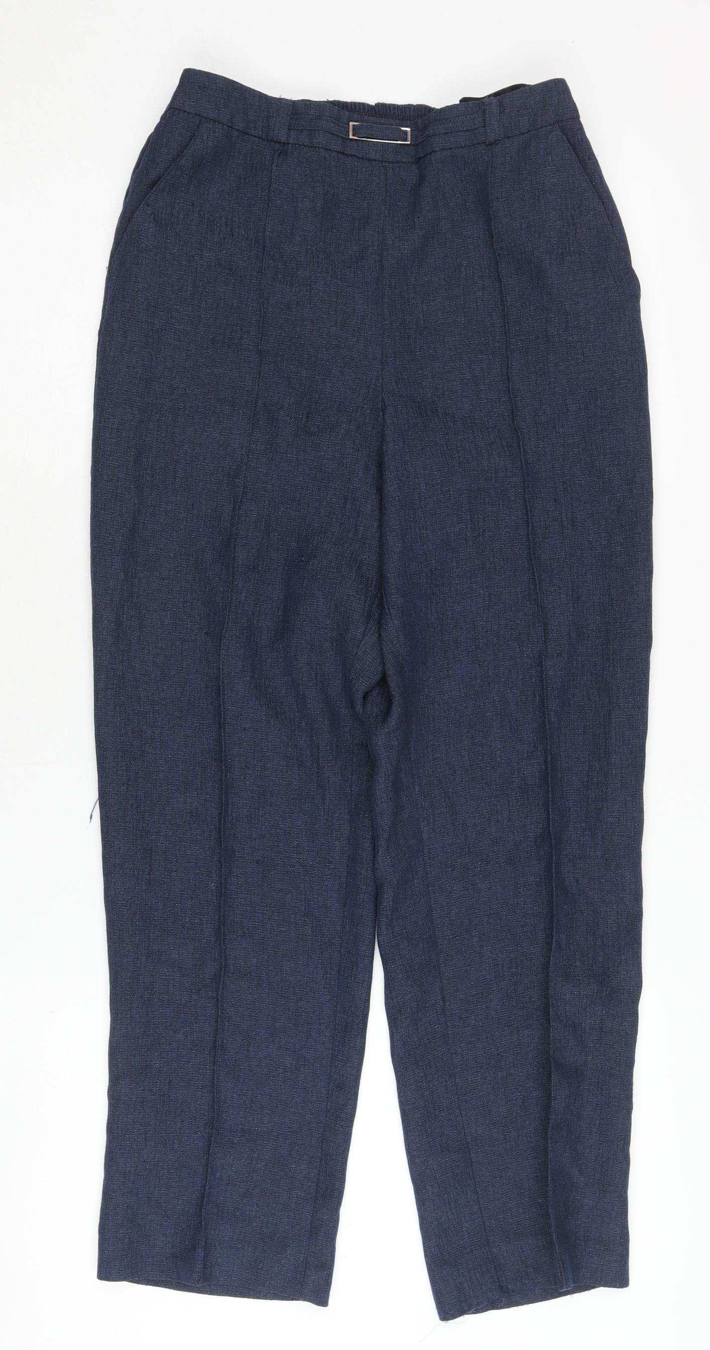 Honor Millburn Women's Blue Straight Trousers Size 10