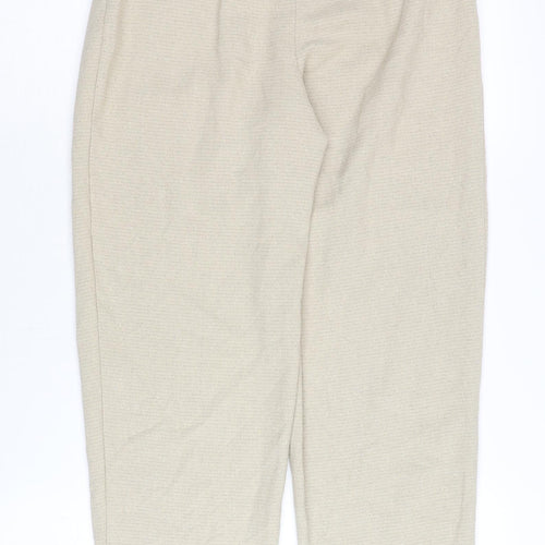 Monki Beige Women’s Trousers Size 4 Casual Elastic Waist