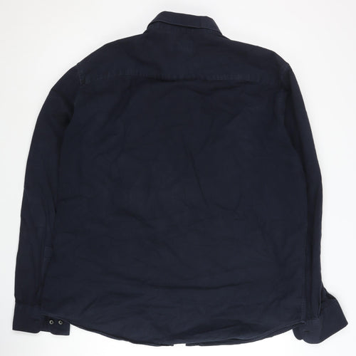Matinique Men's 2XL Blue Casual Cotton Shirt