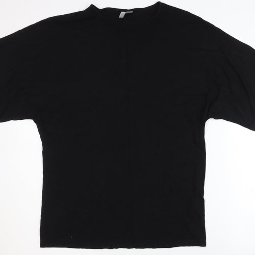 ASOS Women's Black T-Shirt, Size 10, Crew Neck
