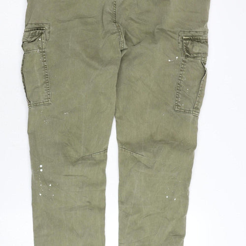 Superdry Men's Green Cargo Jeans 32W 32L with Pockets