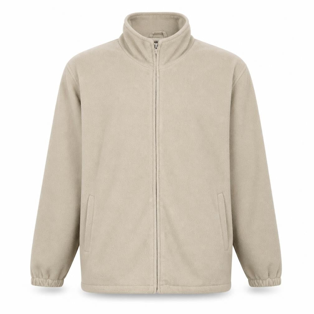 Front view of JBC Collection Men's Beige XL Fleece Jacket