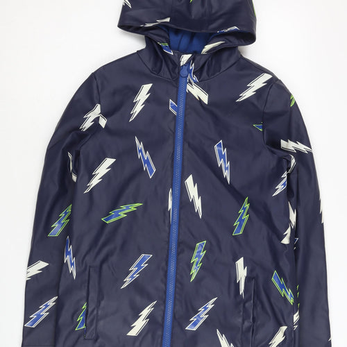 Jonas Boys Blue Lightning Rain Coat Jacket 12 Years