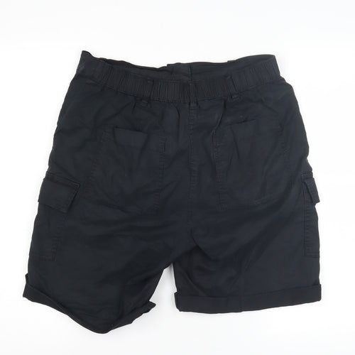 Marks and Spencer Women's Black Cargo Shorts Size 12