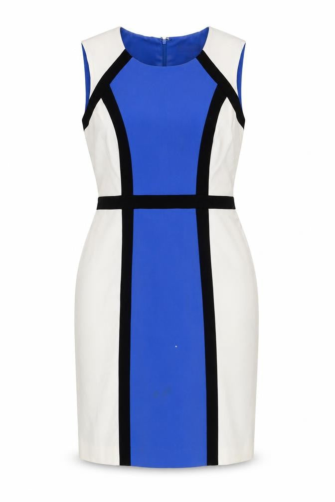 Episode Women's Blue Sheath Dress Size 12 Classic Style