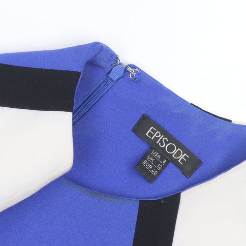 Episode Women's Blue Sheath Dress Size 12 Classic Style