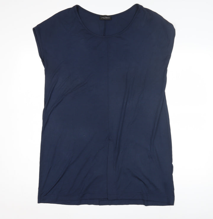 James Lakeland Women's Blue Sleeveless T-Shirt, Size 16