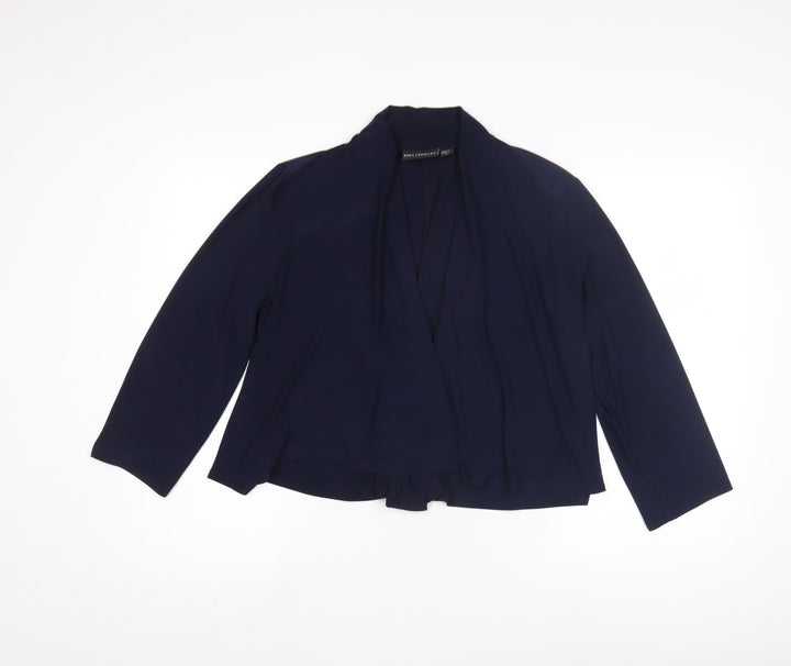 Nina Leonard Women's Blue Casual Jacket, Size L