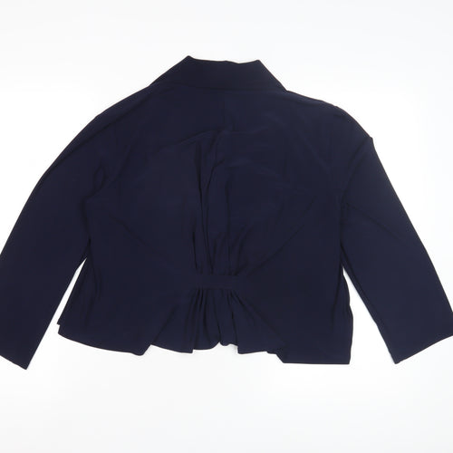 Nina Leonard Women's Blue Casual Jacket, Size L