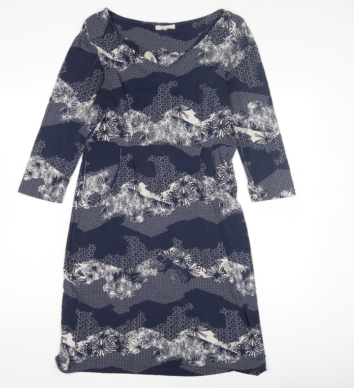 White Stuff Women's Blue Floral Dress Size 12