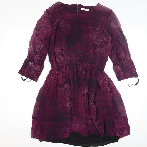 Whistles Women's Purple A-Line Dress Size 10