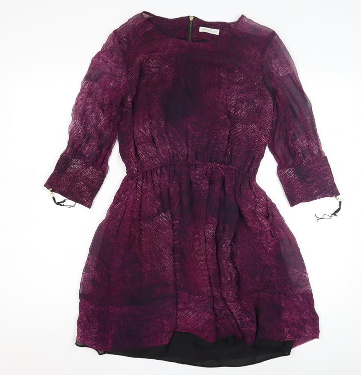 Whistles Women's Purple A-Line Dress Size 10