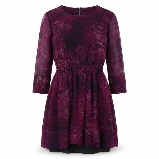 Front view of Whistles Women's Purple A-Line Dress, size 10